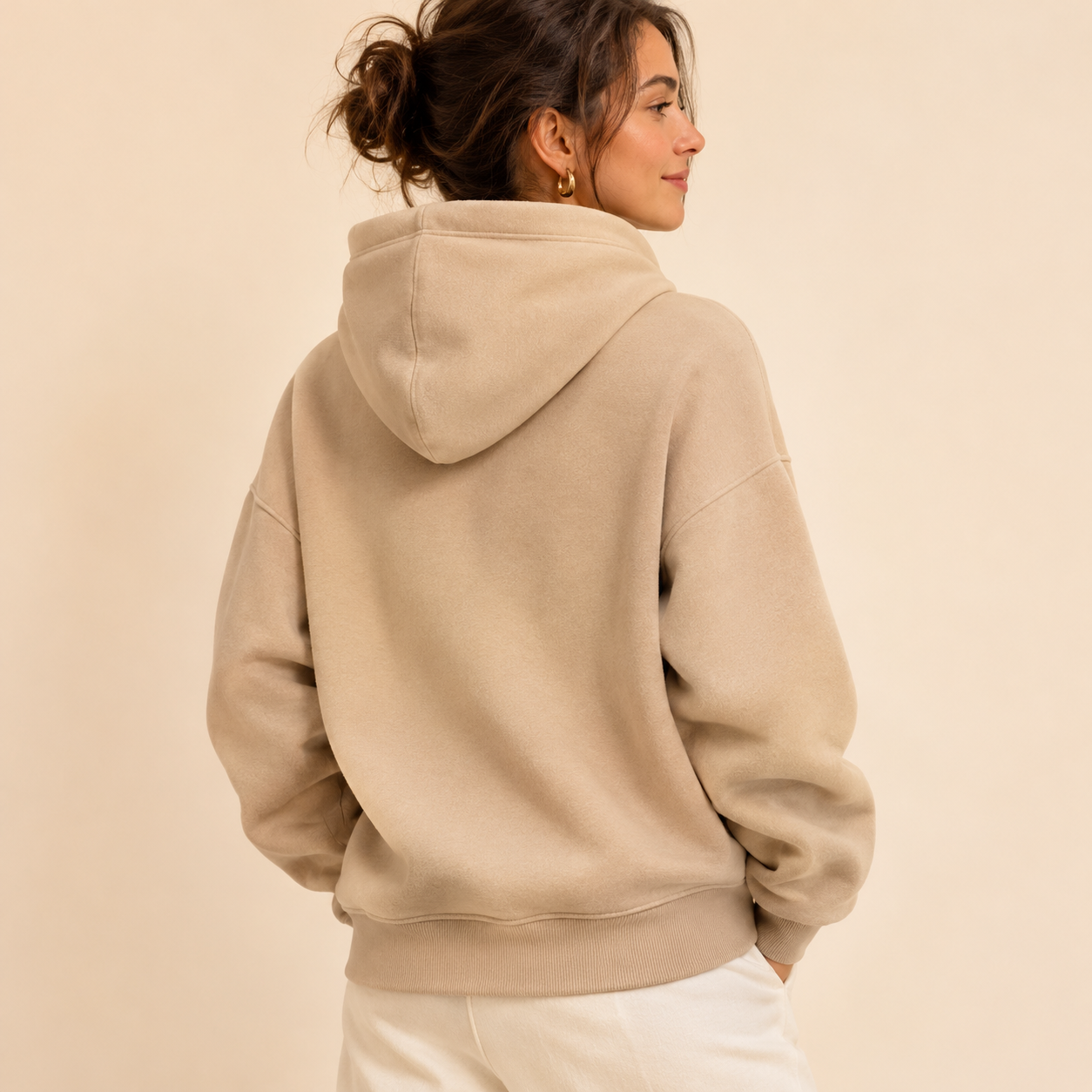 Sunset Wave Graphic Hoodie – Unisex – back view