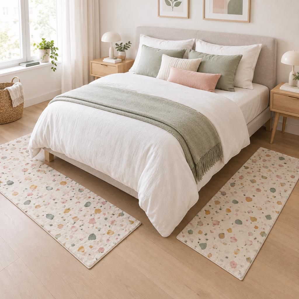 Terrazzo Accent Rug Set – 2 Pieces, 2' × 3'